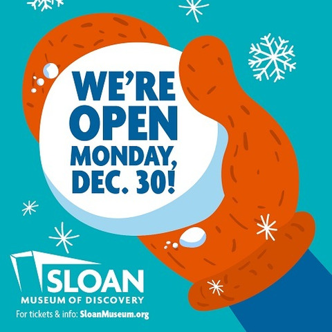 Sloan Museum is open Monday, December 30, 2024, 10 a.m.-5 p.m. for special Winter Break hours.